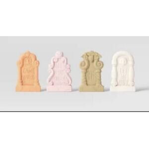 Hyde and Eek! Halloween Decor 4 Count Tombstones Indoor/Outdoor Foam with Stakes